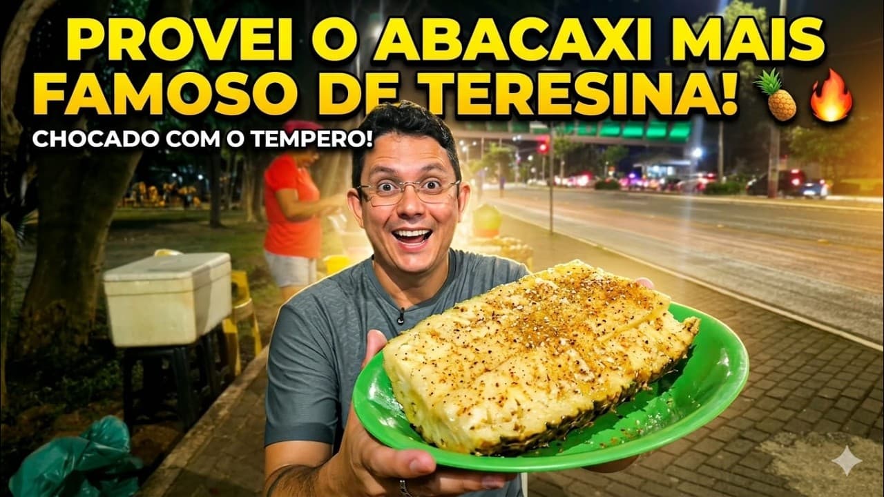 Caminhando na Raul Lopes a noite | Abacaxi famoso de Teresina